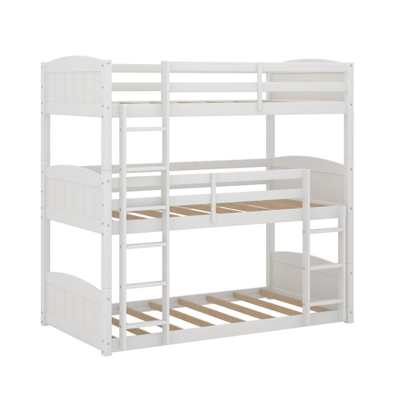 Viv + Rae Kogan Wood Arch Triple Twin Bunk Bed & Reviews Wayfair